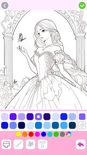 Princess Coloring:Drawing Game screenshot 3