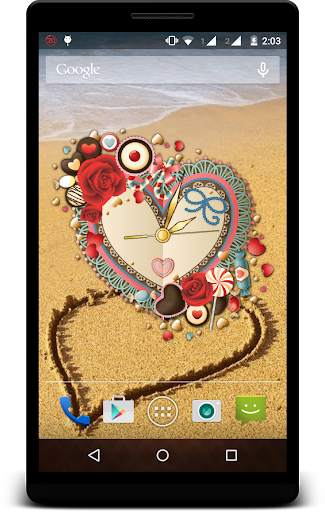 Heart Clock Live Wallpaper screenshot 4