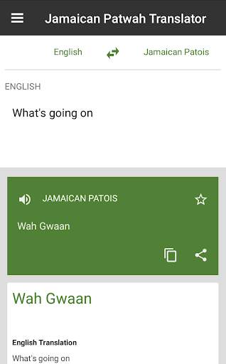 Jamaican Patwah Translator screenshot 3