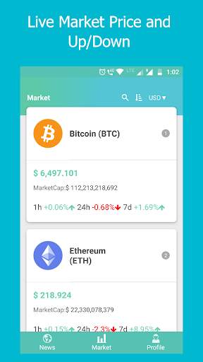 CryptoCrunch App - Short Crypto News & Live Rates screenshot 2