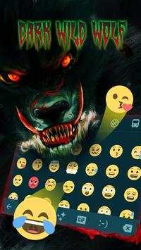 Evil Blood Wolf & Dark Forest Keyboard Theme screenshot 4