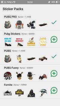 StickWA : Pub-G Stickers For Whatsapp screenshot 1
