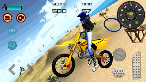 Motocross Beach Jumping 3D screenshot 2