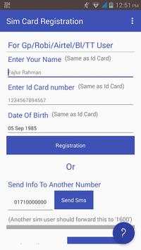 Sim Card Registration BD screenshot 1