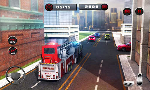 Game Truk Pemadam Kebakar Kota screenshot 6