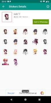 Whatsapp stickers  demon slayer screenshot 2