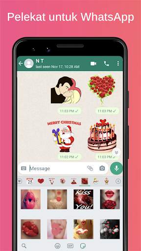 Pelekat Cinta - WAStickerApps screenshot 2