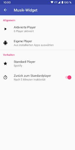 Musik-Widget (Material Design) screenshot 6