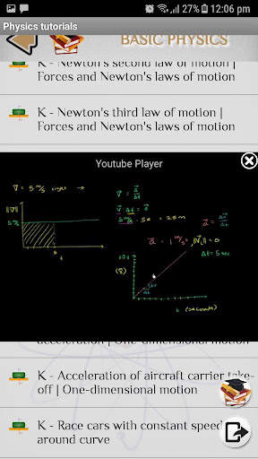 Physics - Tutorials - Lectures screenshot 4