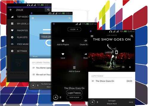 Zivux Cloud Music Player -free screenshot 2