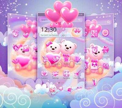 Cute Teddy Love Theme screenshot 3