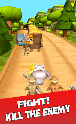 Tom and Mouse Rush Jungle Game Fast Subway Zoo Run screenshot 4