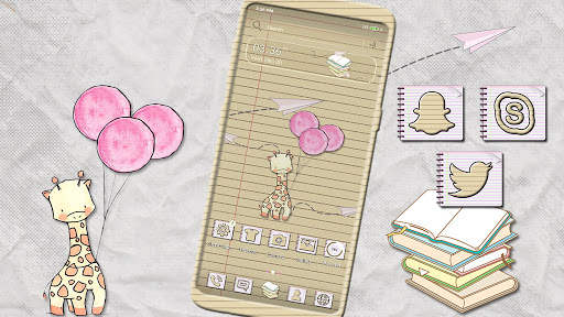 Paper Plane Launcher Theme screenshot 1