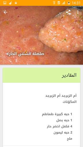 وصفات الصلصة و الصوص 7 تصوير الشاشة