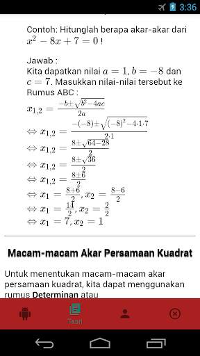 AndKuadrat - Square Root Equation Calculator скриншот 5
