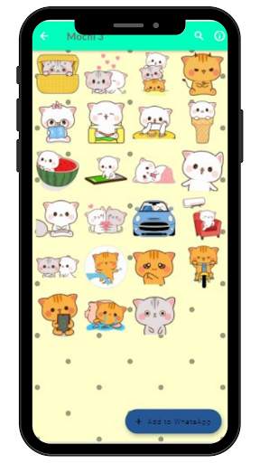 Mochi Mochi Peach Cat Wallpaper - Sticker Whatsapp screenshot 4