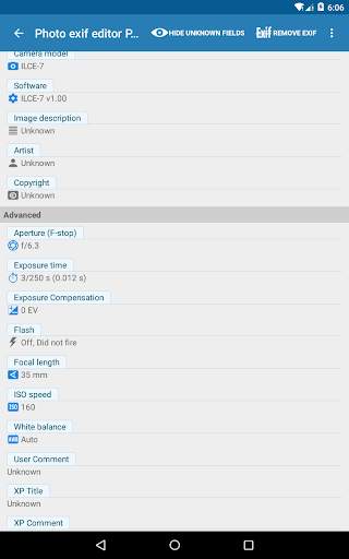 Photo Exif Editor Pro - Metadata Editor 13 تصوير الشاشة