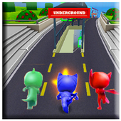 Pj Subway Dash Masks Adventure 3D иконка
