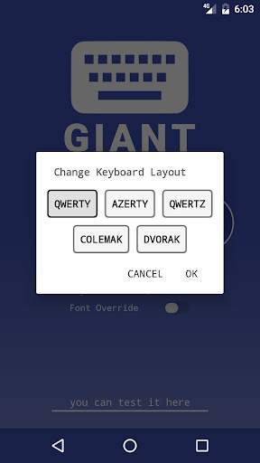 GIANT Text Keyboard स्क्रीनशॉट 6