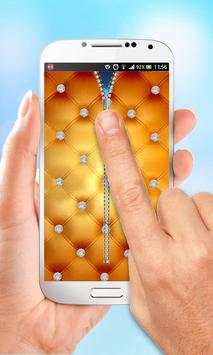 Diamond Zipper Lock Screen screenshot 2
