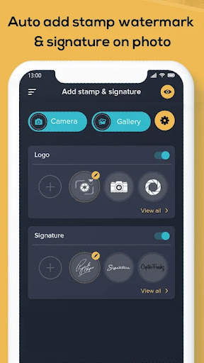 Auto Sign & Stamp on Photo screenshot 2