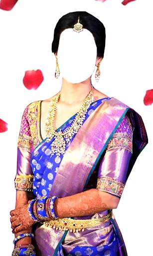 Women Bridal Saree Montage screenshot 2