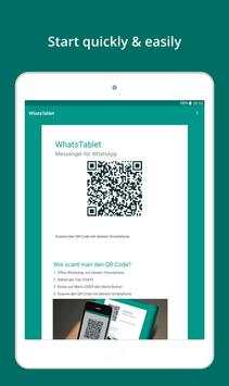 Tablet für WhatsApp screenshot 1