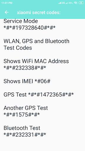 All Mobile Secret Codes скриншот 6