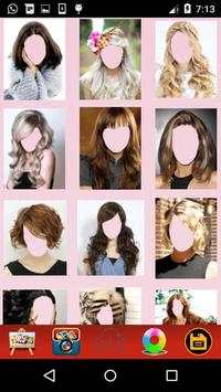 Girls Hair Style Face Changer screenshot 2