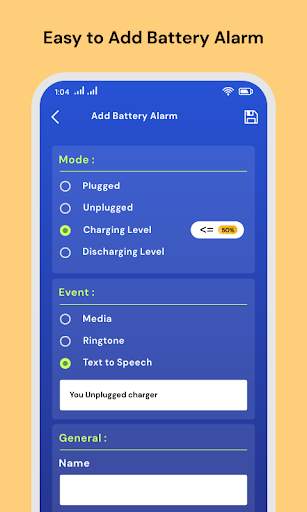 Talking Battery : Voice Alerts & Notification screenshot 1
