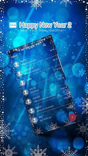 New Year 2017 (Next SMS) Skin2 screenshot 1