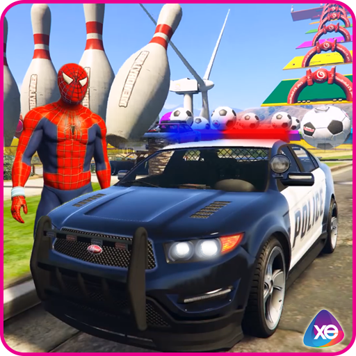 Racing Kereta Superheroes Stunt Racing icon
