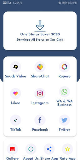One Status Saver 2020 screenshot 2