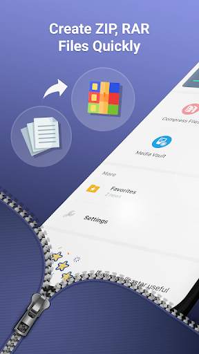 RAR File Extractor And ZIP Opener, ZIP RAR Creator screenshot 1