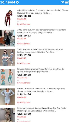 Women's Set Stylish Clothing Shopping Apps Online screenshot 3