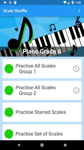 Piano Scale Shuffle ABRSM Piano Scale Cards Grade6 screenshot 1