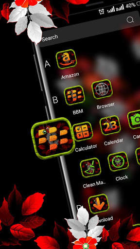 Floral Leaf Launcher Theme screenshot 3