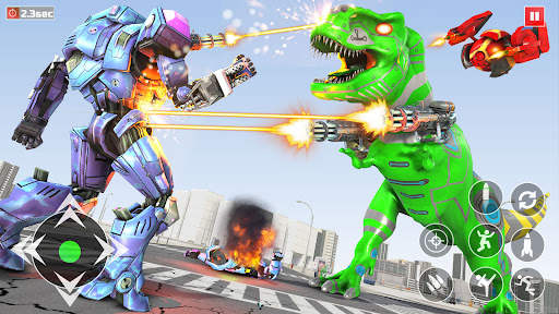 Army Dino Robot Car Games 3D screenshot 3