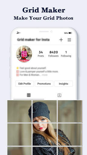 Grid Maker : Giant Square & Carousel Image Maker 2 تصوير الشاشة