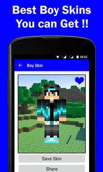 HD Boy Skins for Minecraft PE screenshot 1