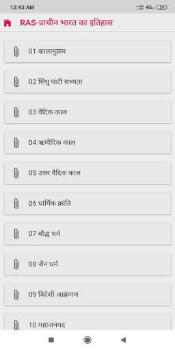 RAS-प्राचीन भारत का इतिहास screenshot 2