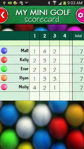 My Mini Golf Scorecard screenshot 4