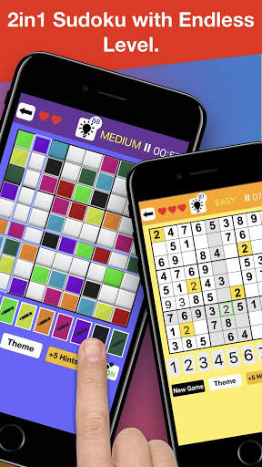 Soduku 2in1 classic logic game screenshot 1