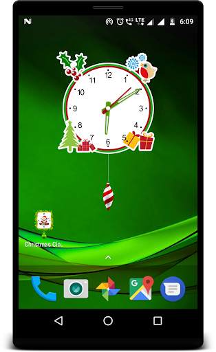 Christmas clock live wallpaper screenshot 4