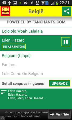 Belgium Football Songs 2014 screenshot 8