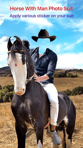 Horse With Man Photo Suit screenshot 3