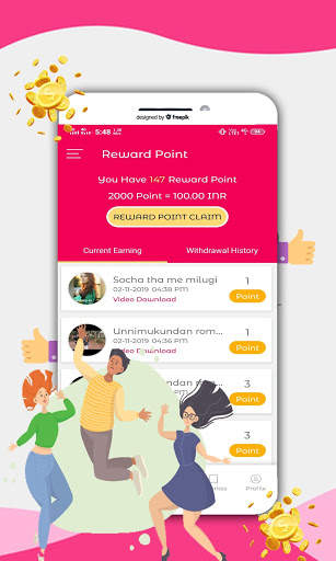 Tinzo Video Status: Earn Money and WA Status Saver screenshot 3