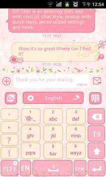 Lovepetal GO Keyboard Theme screenshot 2