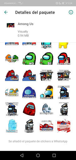 Sticker de personajes Among Us para WhatsApp screenshot 7