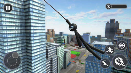 Real Stickman Ninja Rope Hero Spider: Vice Town screenshot 1